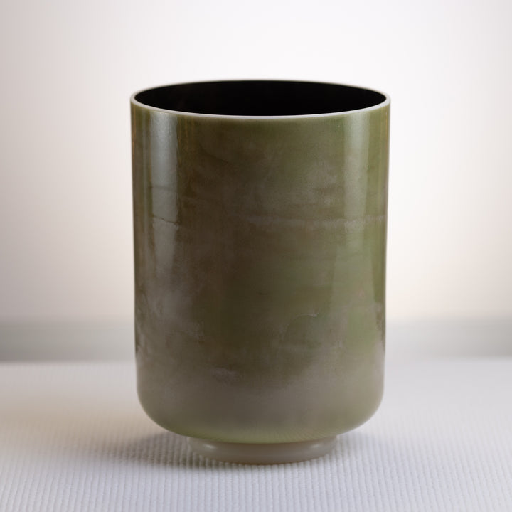 8" B-10 Emerald & Tibetan Quartz Copper, Crystal Tones™
