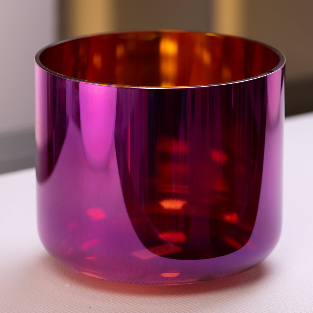 10.25" D#+30 Magenta & Gold Crystal Symphony Bowl