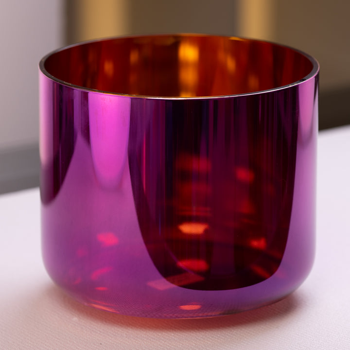 10.25" D#+30 Magenta & Gold Crystal Symphony Bowl