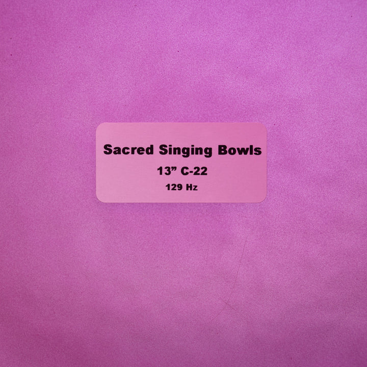 13" C-22 Rose Garden Singing Bowl with Flower of Life