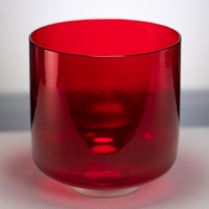 9" G#-19 Ruby Ray Crystal Singing Bowl