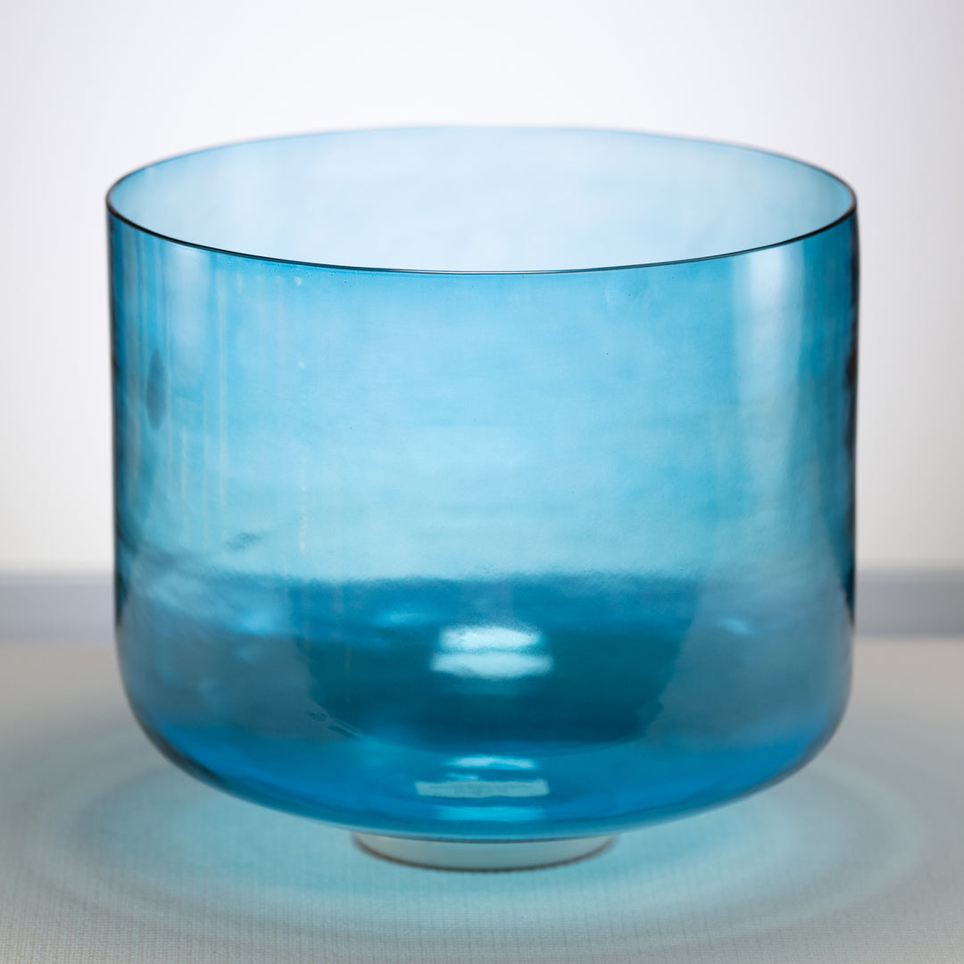 11.75" C-23 Caribbean Blue Crystal Singing Bowl