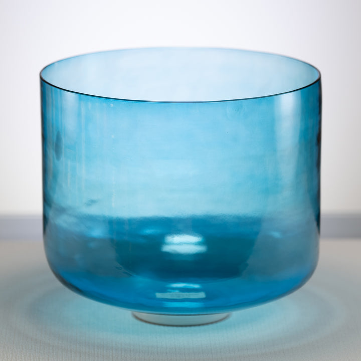 11.75" C-23 Caribbean Blue Crystal Singing Bowl
