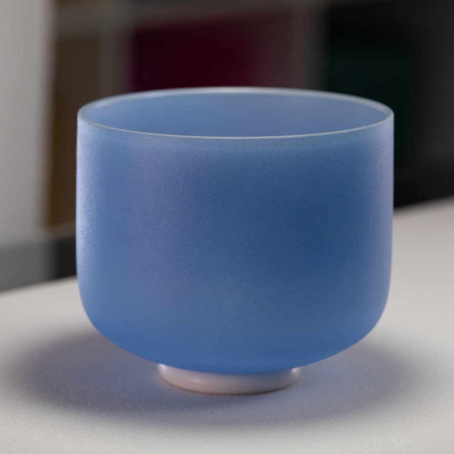 9" G-27 Father Sky Frosted Crystal Singing Bowl