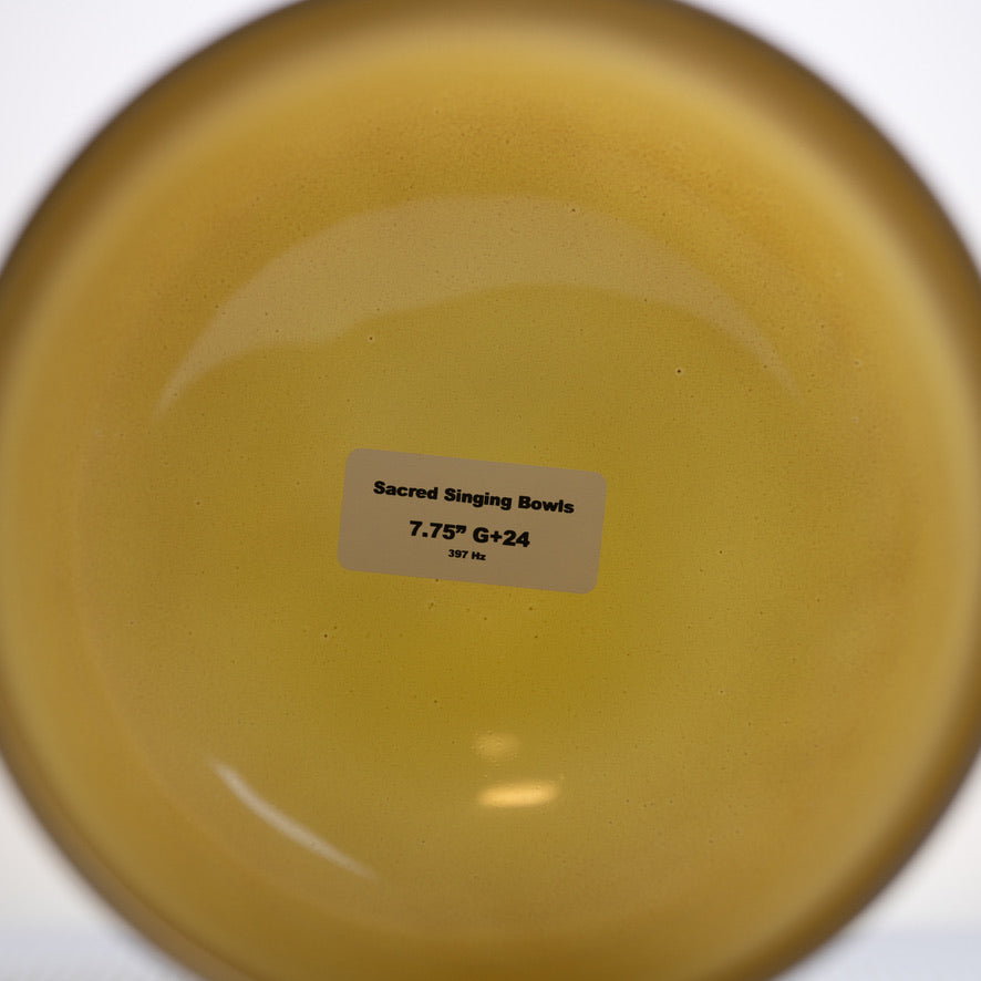 7.75" G+24 Golden Healer Frosted Singing Bowl