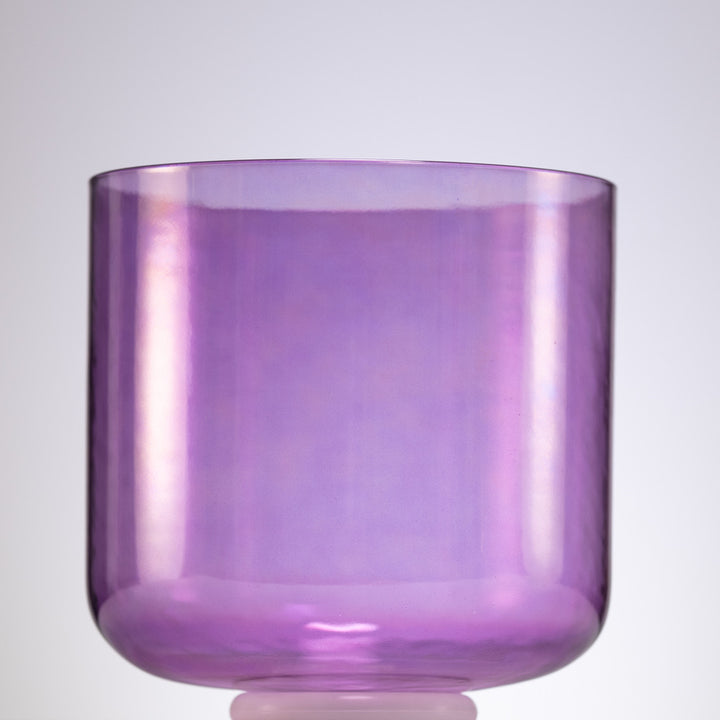 9" G+38 Lavender Lotus Crystal Singing Bowl