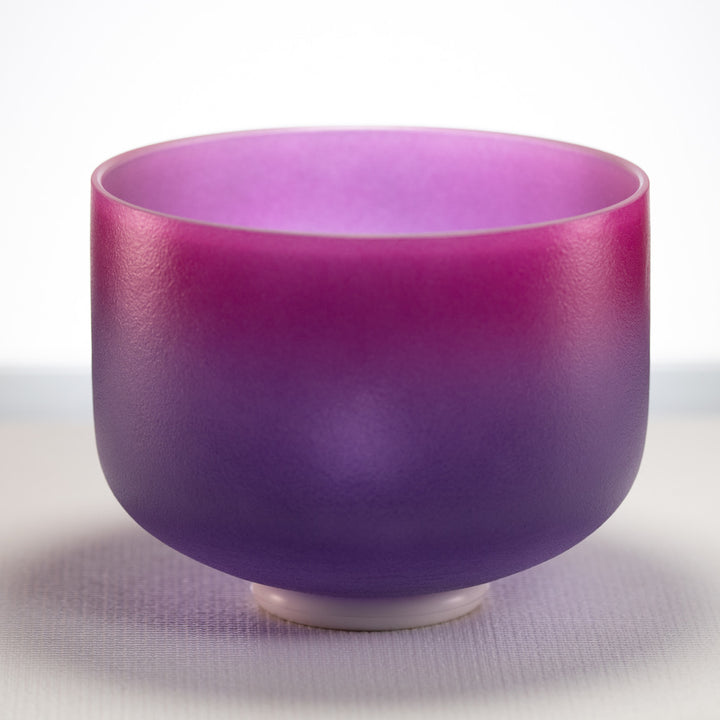 10" F#-27 Blossoming Heart Frosted Crystal Singing Bowl