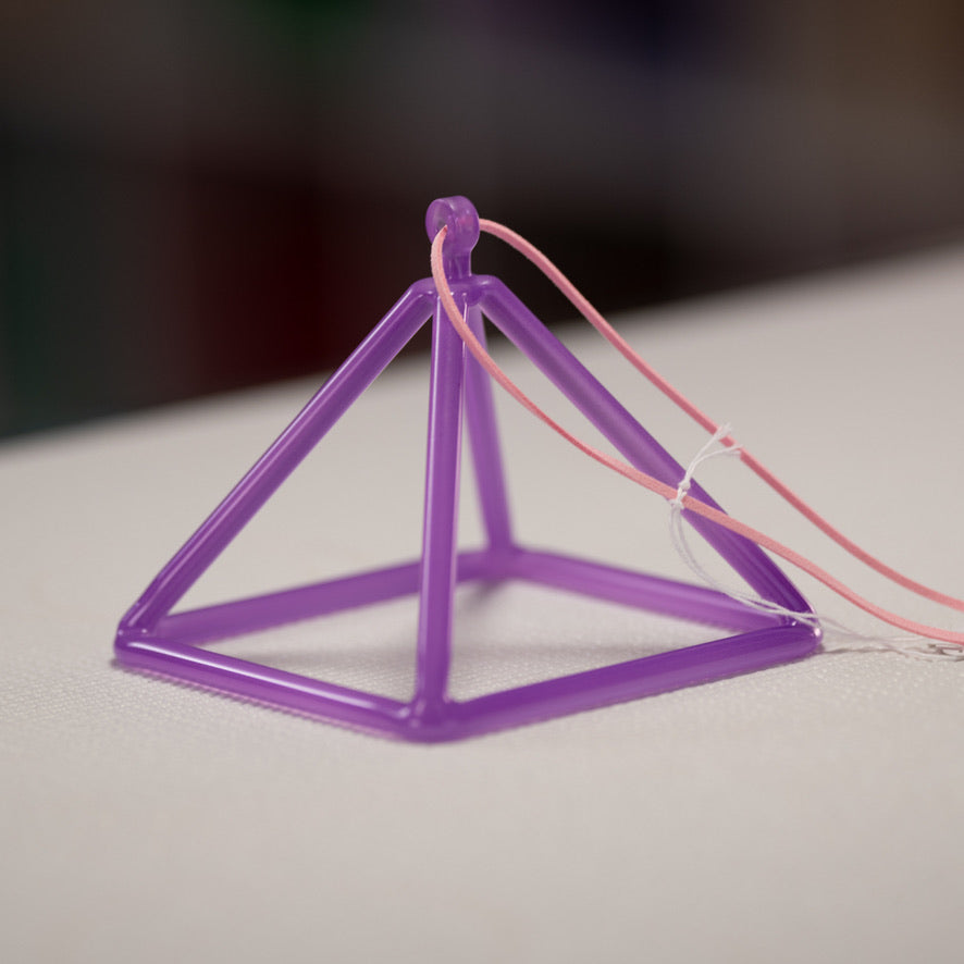 4.75" F#-32 Light Purple Crystal Pyramid