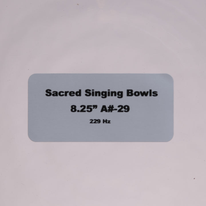 Sacred Singing Bowls: Product label