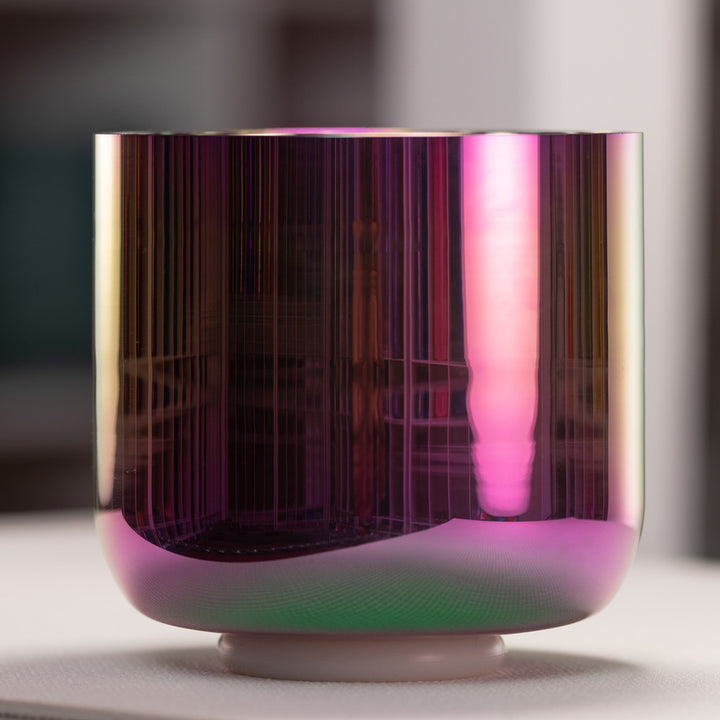 Pink crystal bowl