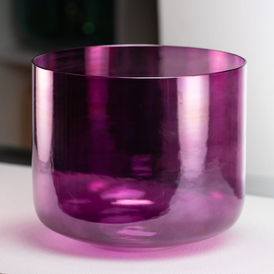 12" C#+11 Healing Violet Flame Crystal Singing Bowl