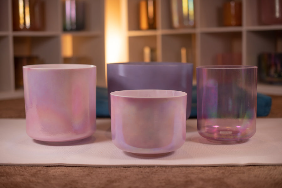 Ode to Saint Germain Crystal Singing Bowl Set