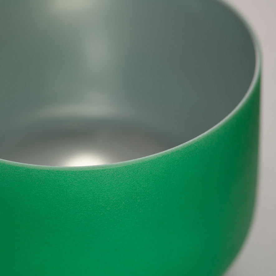 10" C#-22 Emerald Heart Frosted Singing Bowl