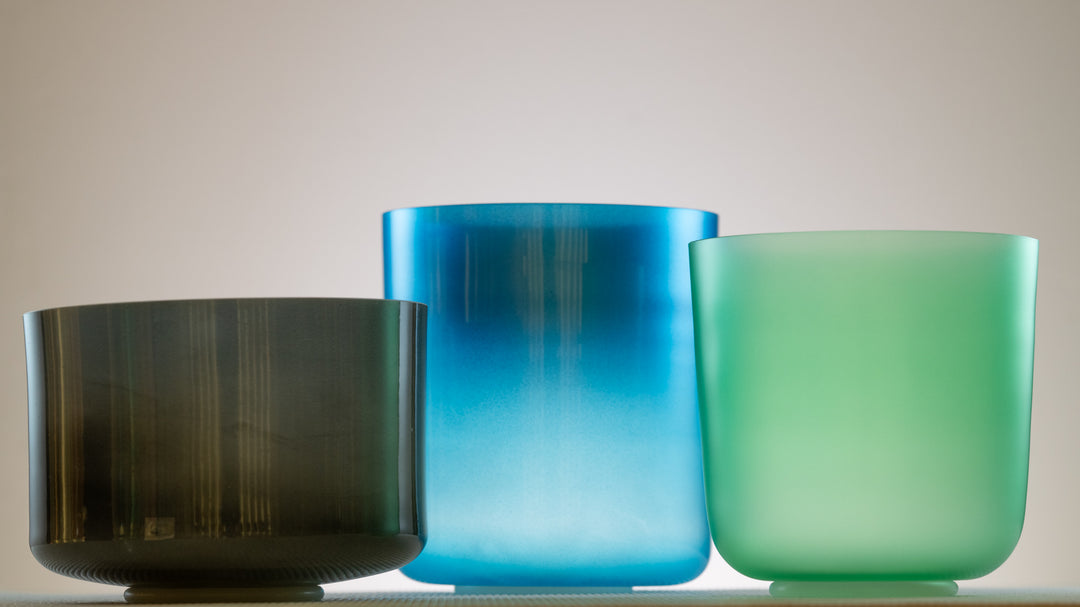Peaceful Nature: Harmonic Crystal Singing Bowl Set, Perfect Pitch