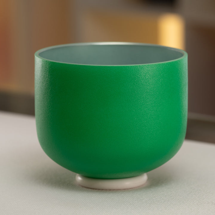 9" A#-22 Emerald Heart Singing Bowl