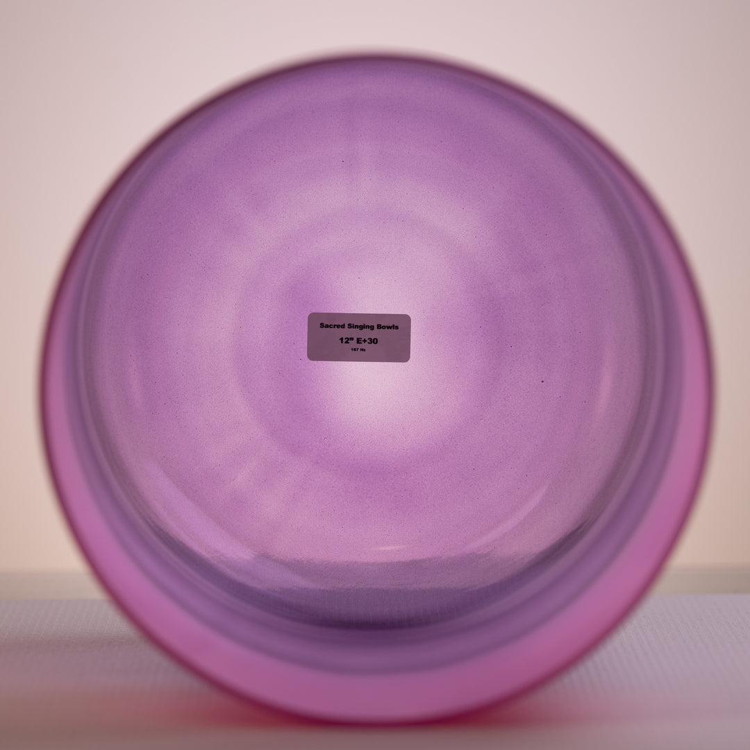 12” E+30 Blossoming Heart Crystal Symphony Bowl, Tall