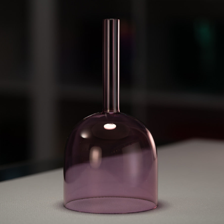 6" F+47 Solar Violet Handheld Crystal Singing Bowl