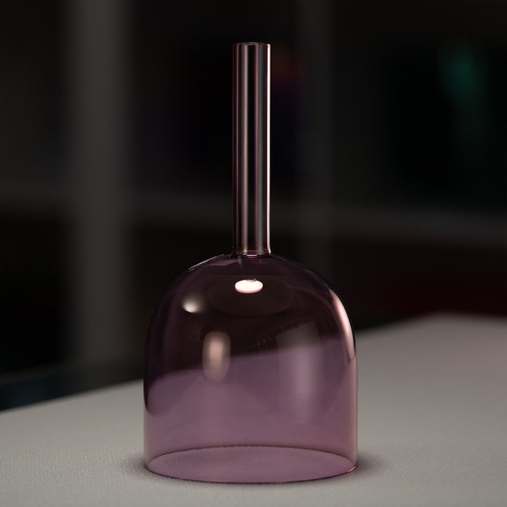 6" F+47 Solar Violet Handheld Crystal Singing Bowl