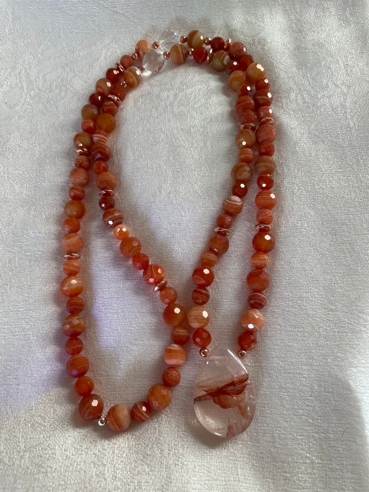 Faceted Banded Agate