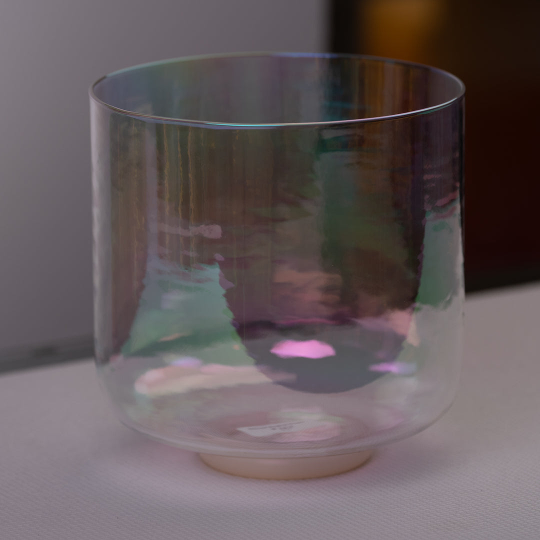 9" F#-2 Prismatic Crystal Singing Bowl