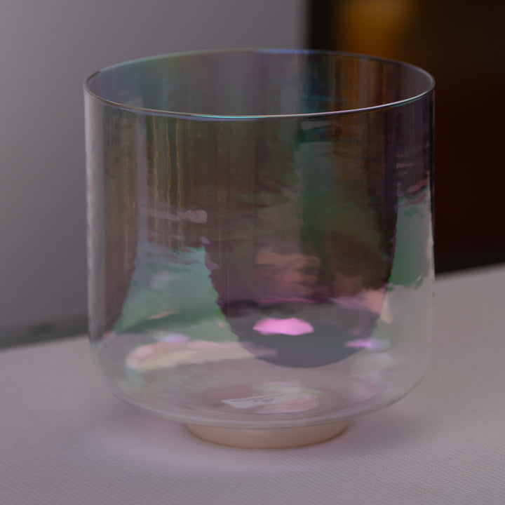 9" F#-2 Prismatic Crystal Singing Bowl