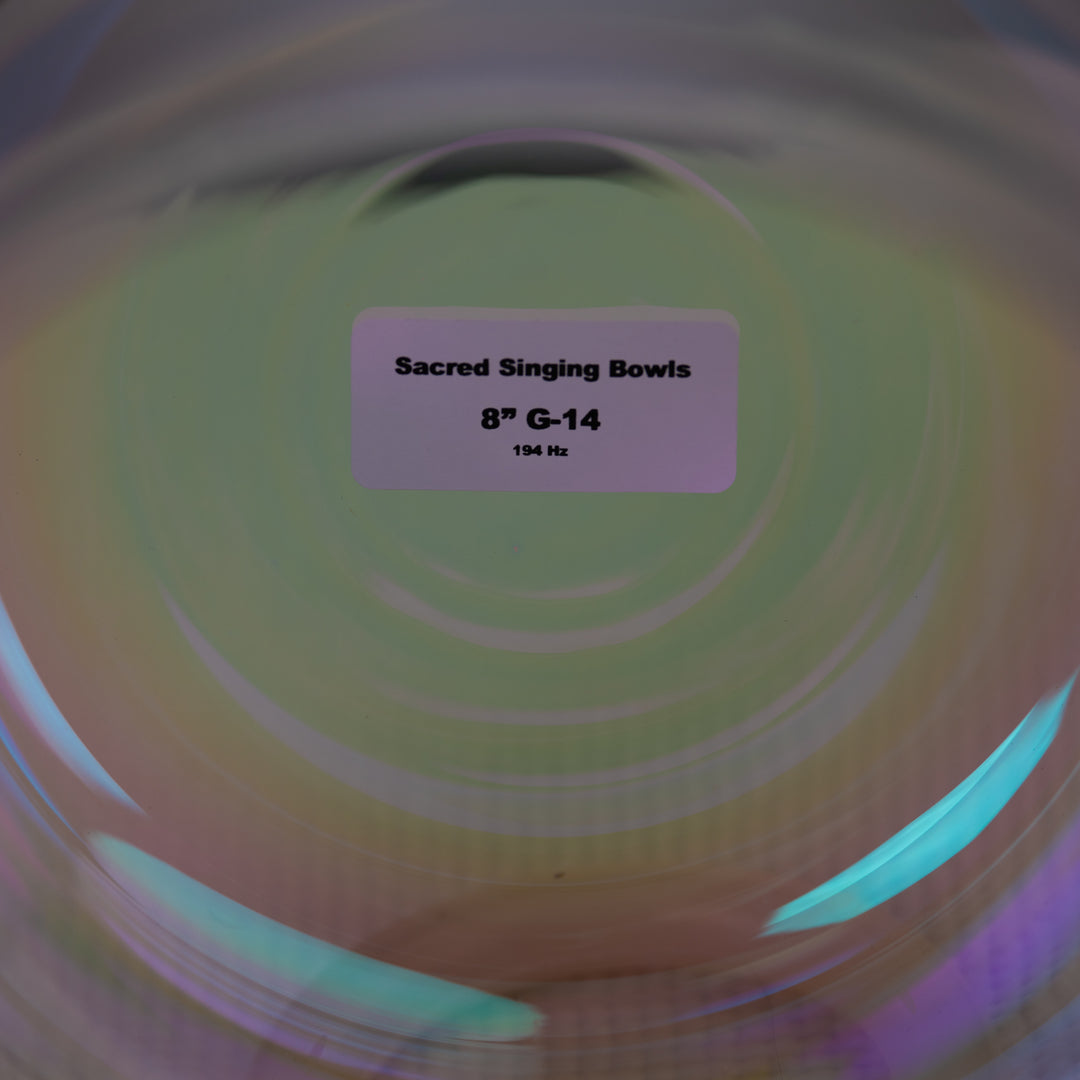 8" G-14 Prismatic Crystal Singing Bowl