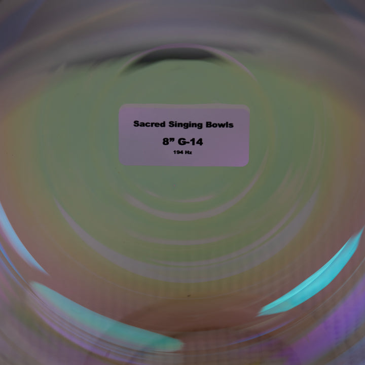 8" G-14 Prismatic Crystal Singing Bowl