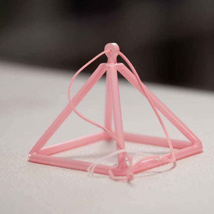 4.75" F#-45 Light Pink Crystal Pyramid