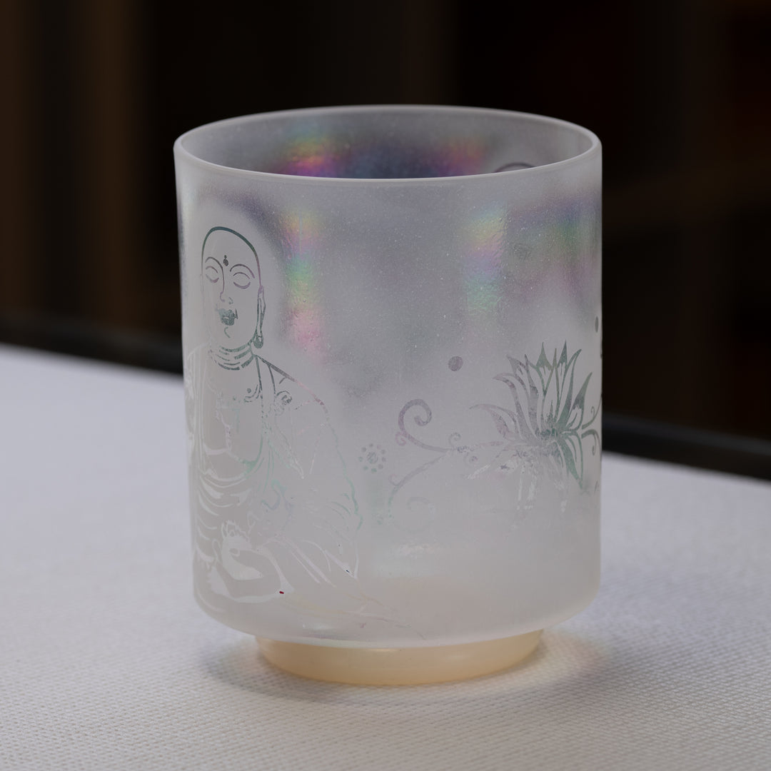 7" G#+10 Platinum etched with Buddha, Crystal Tones™