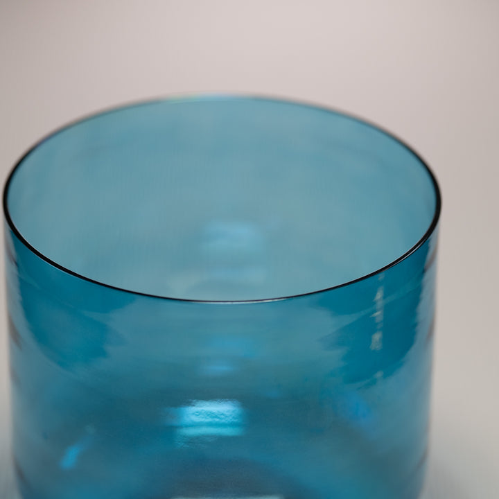 8" A#+38 Caribbean Blue Crystal Singing Bowl