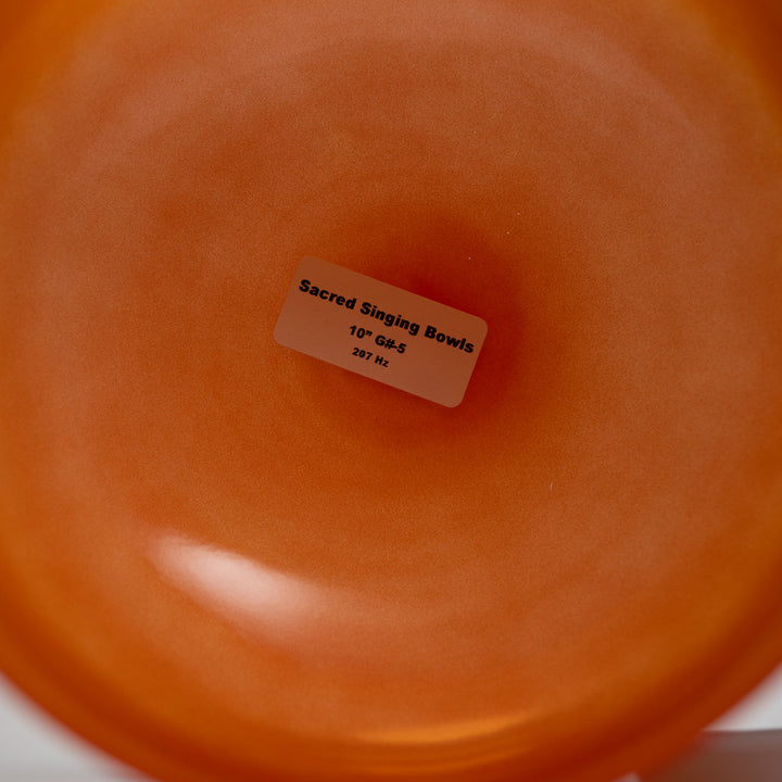 10" G#-5 Sunset Serenade Crystal Singing Bowl, Perfect Pitch