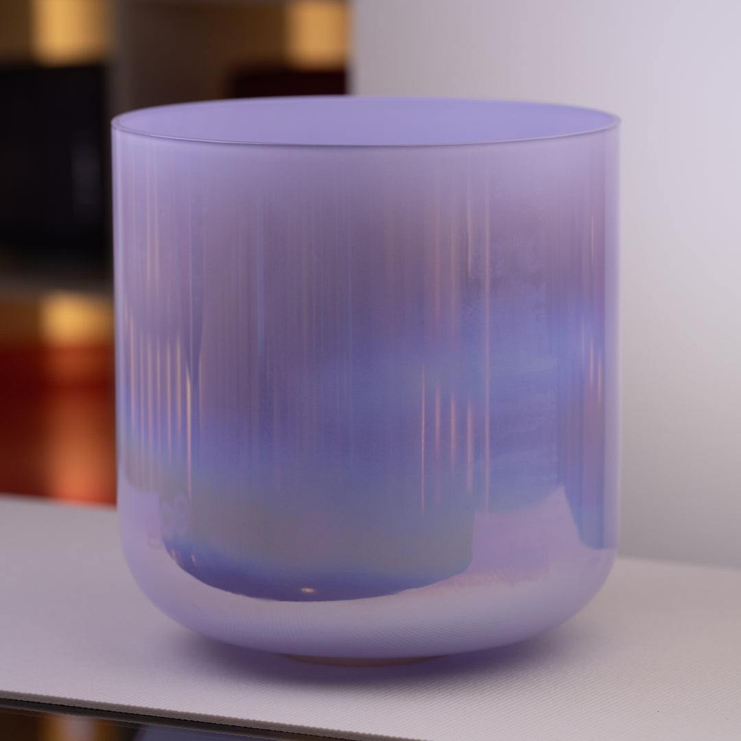14.25" D-19 Lilac Blossom & Prismatic Sacred Symphony Bowl