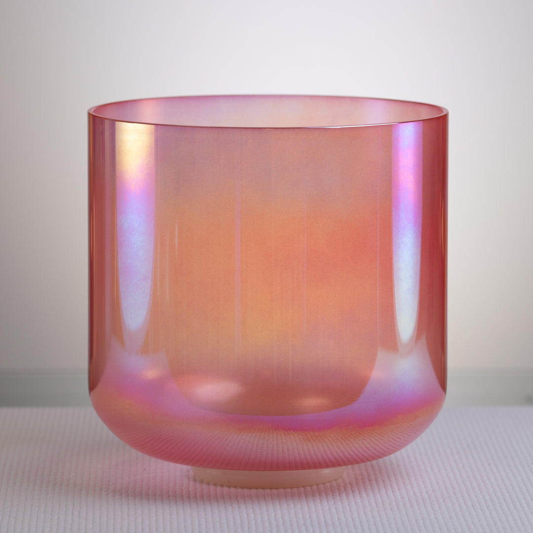 10" G#+36 Rose Blossom Crystal Symphony Bowl