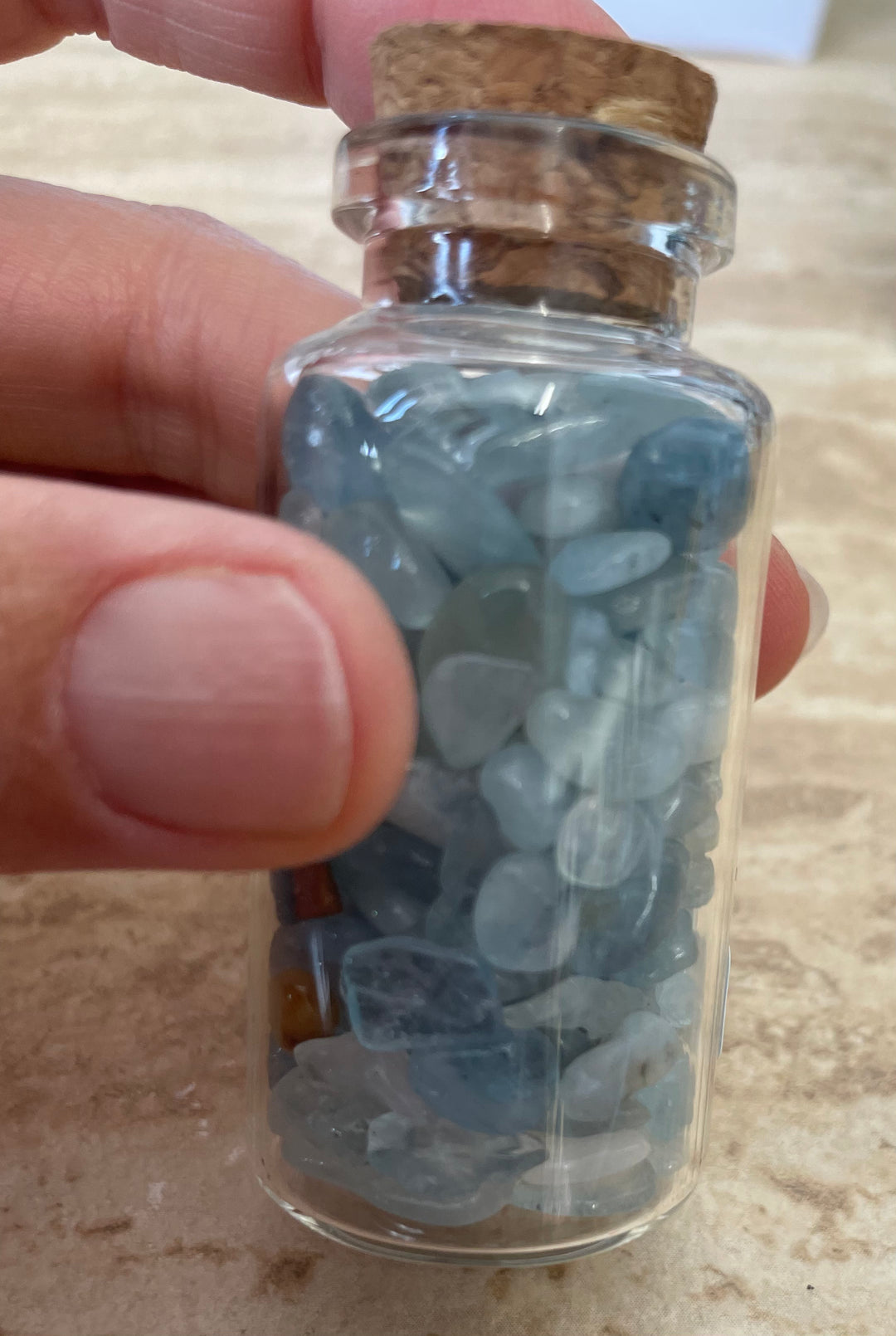 Aquamarine Chip Bottle