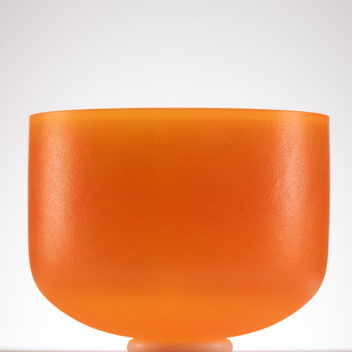 12" C#-27 Setting Sun Frosted Crystal Singing Bowl