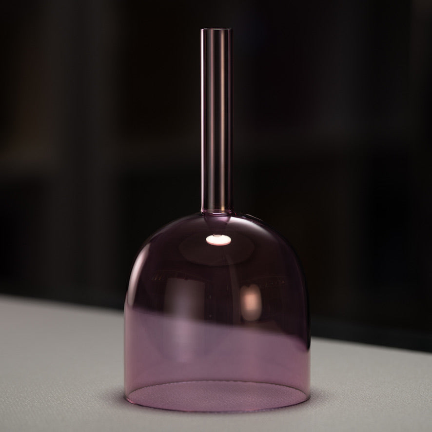 6" F+47 Solar Violet Handheld Crystal Singing Bowl