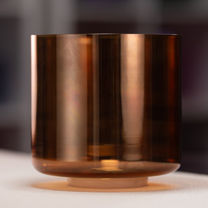 Brown crystal singing bowl