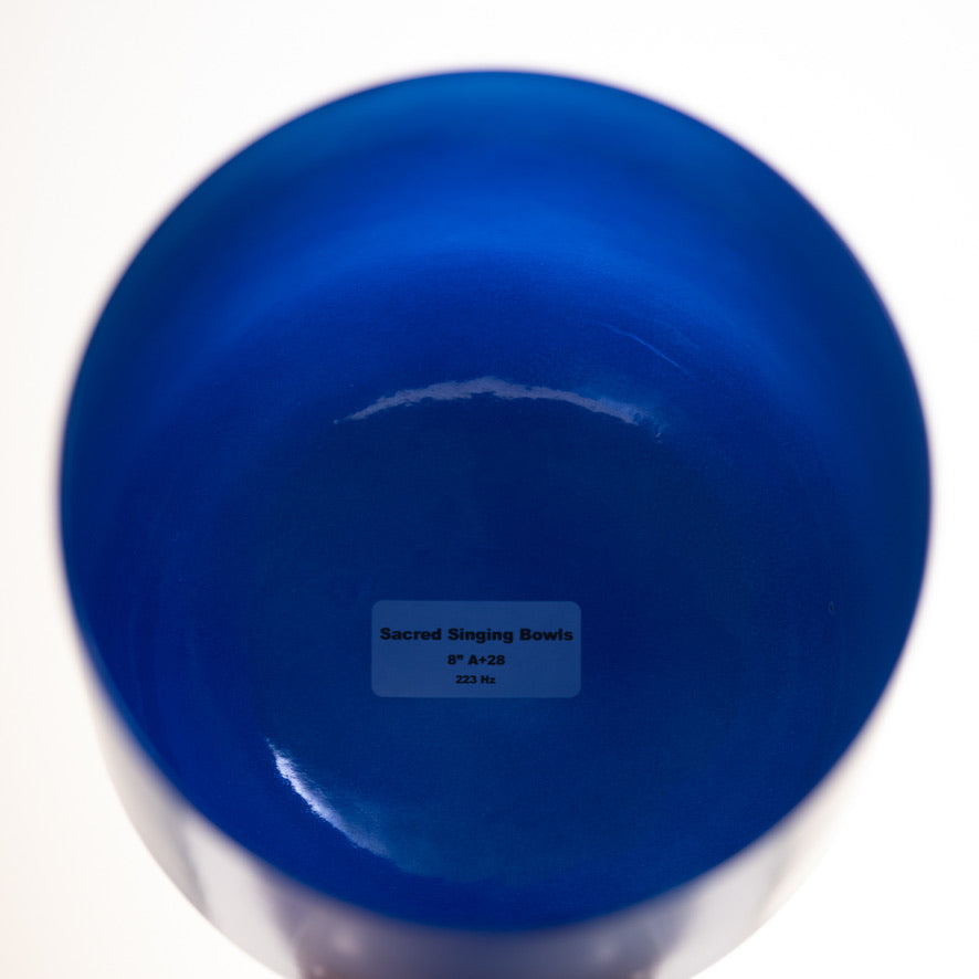 Blue Crystal Singing Bowl for Sound healing