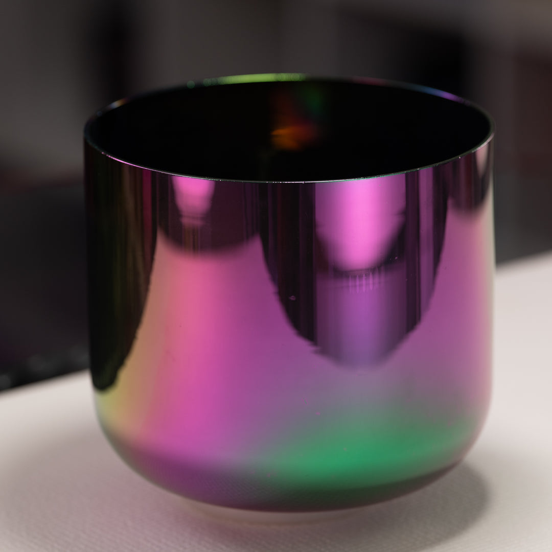 8" B-37 Celestial Rainbow Crystal Singing Bowl from Bowls of Sound