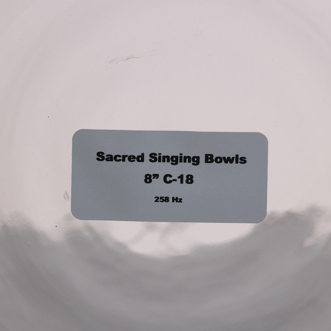 Sacred Singing Bowls Product label