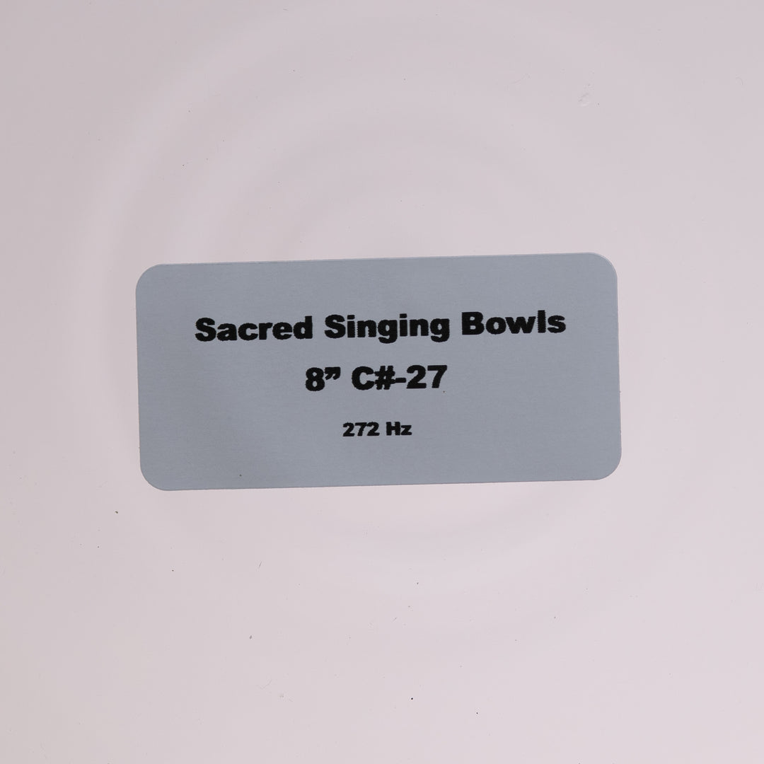 Sacred Singing Bowls product label
