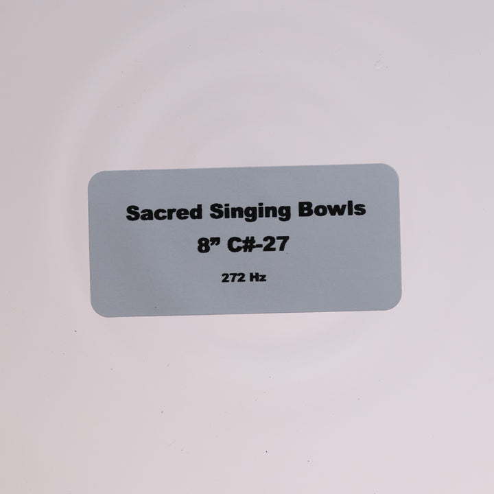 Sacred Singing Bowls product label
