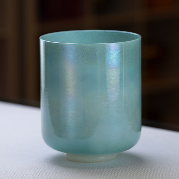 8" C#+14 Serene Sea Crystal Singing Bowl from Sacred Singing Bowls
