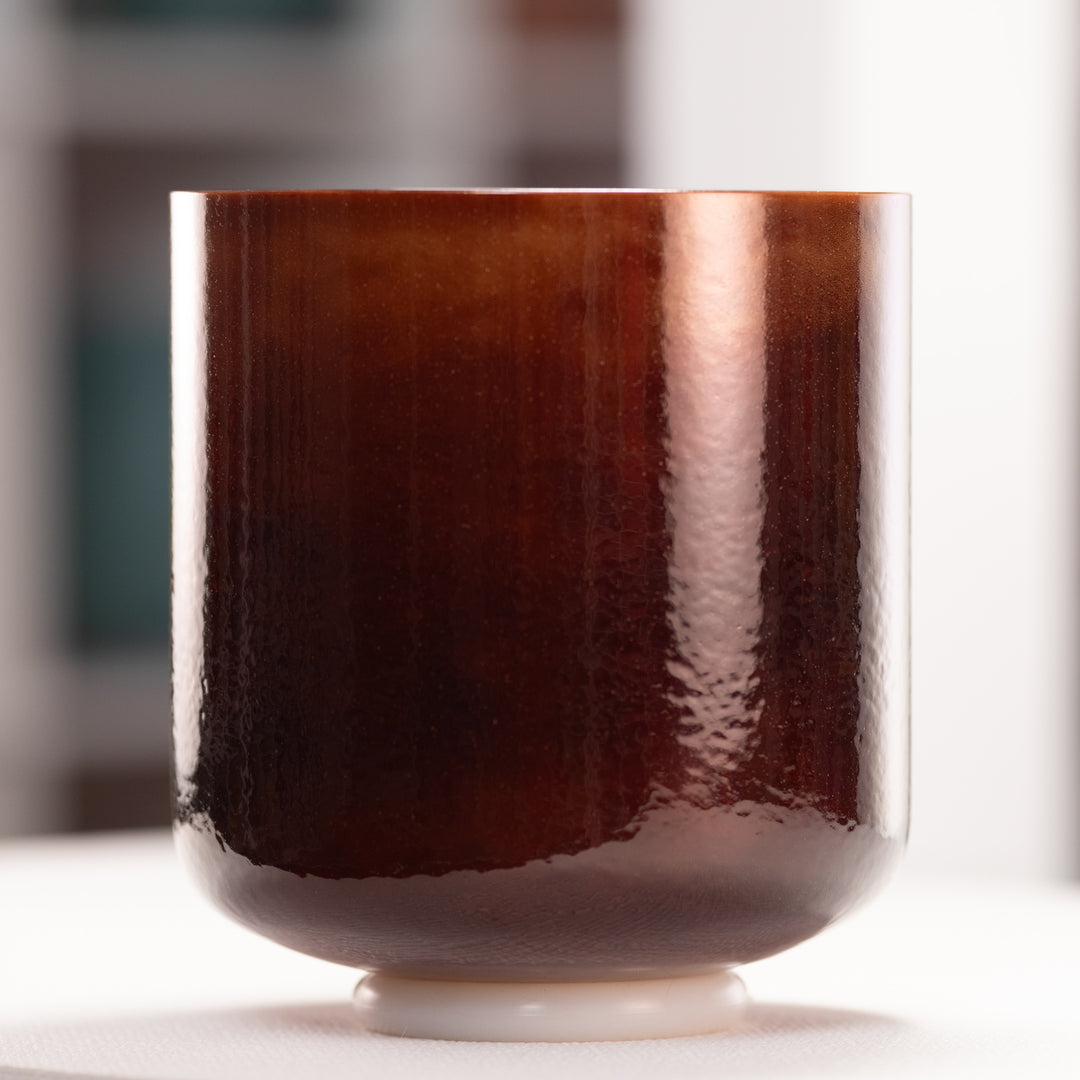 Brown crystal singing bowl
