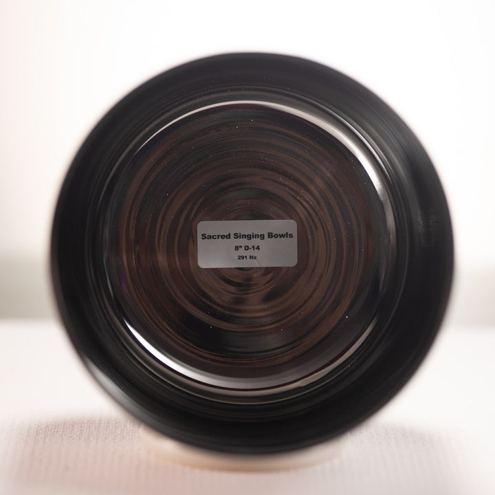 8" D-14 Silver Star Crystal Singing Bowl