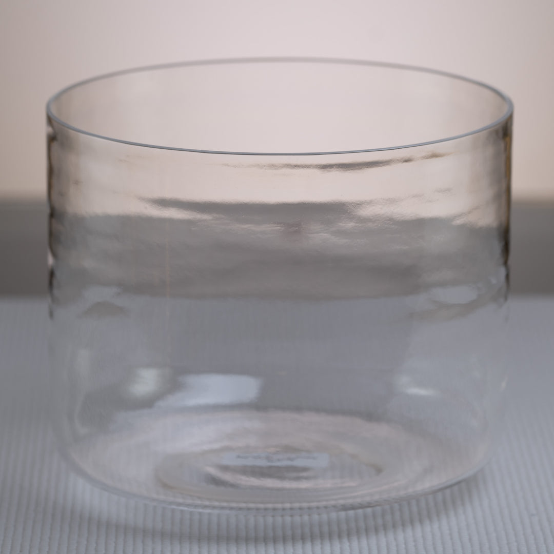9.25" G+39 Clear Quartz Crystal Singing Bowl from Sacred Singing Bowls