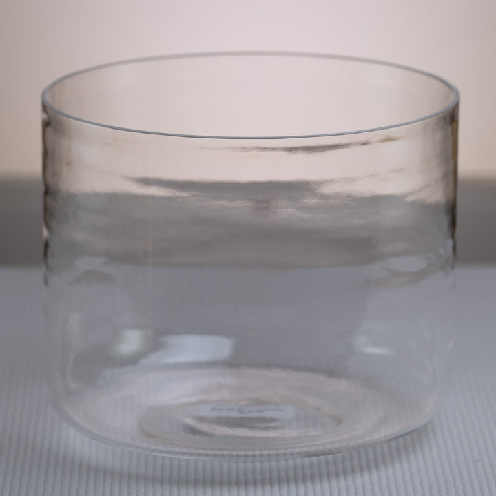 9.25" G+39 Clear Quartz Crystal Singing Bowl from Sacred Singing Bowls