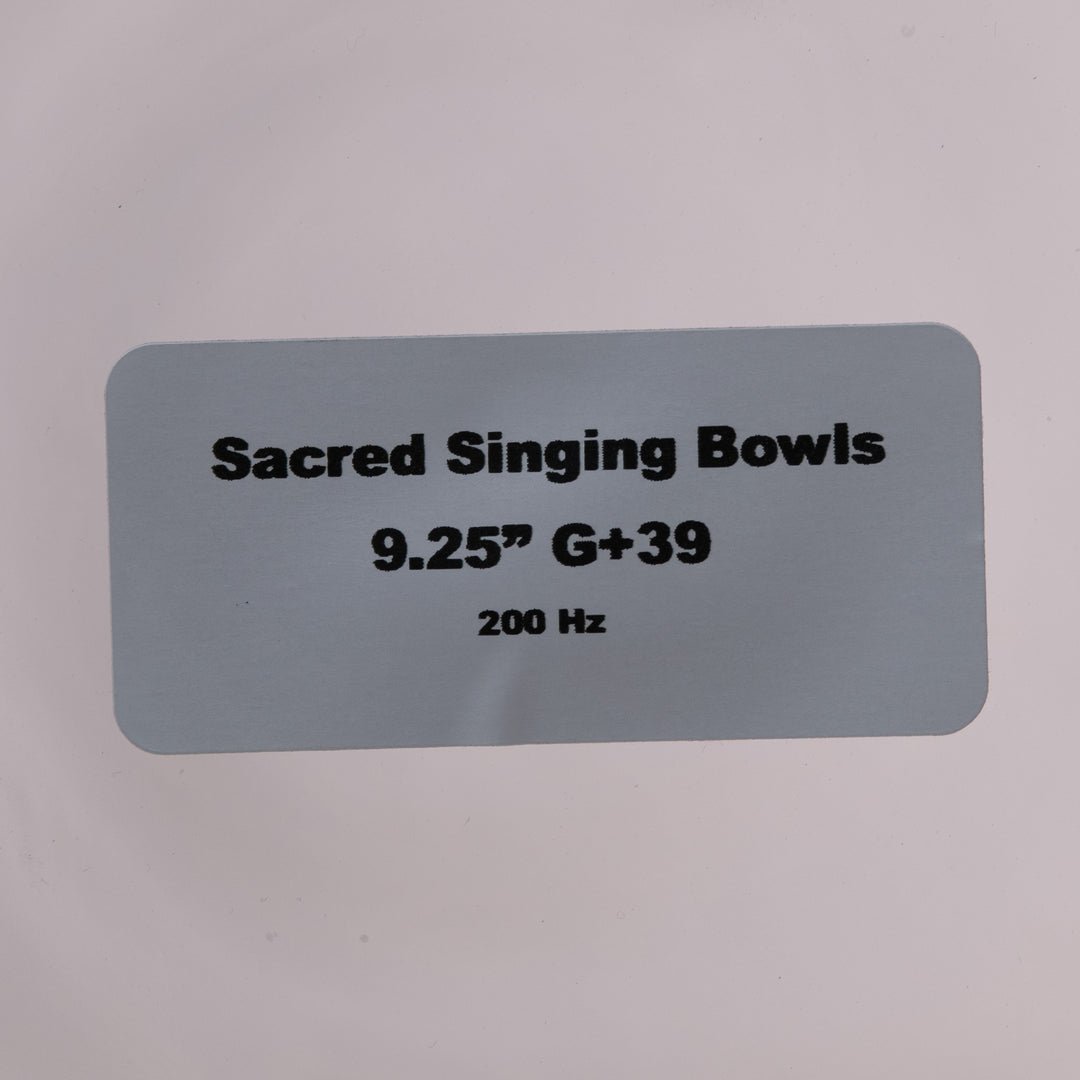 Sacred Singing Bowls: Bowl label