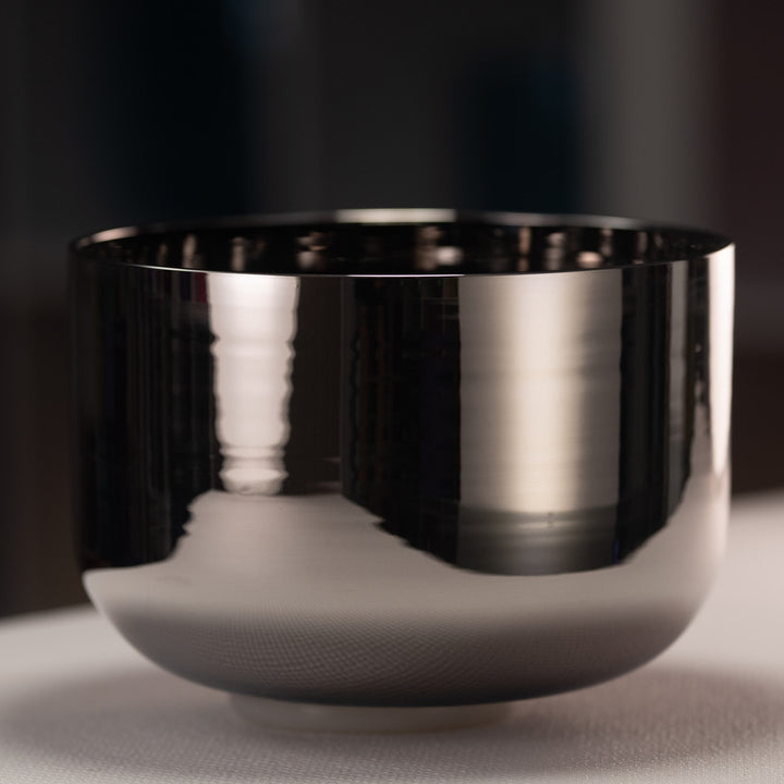 9.5" B+14 Silver Star Crystal Singing Bowl from Bowls of Sound