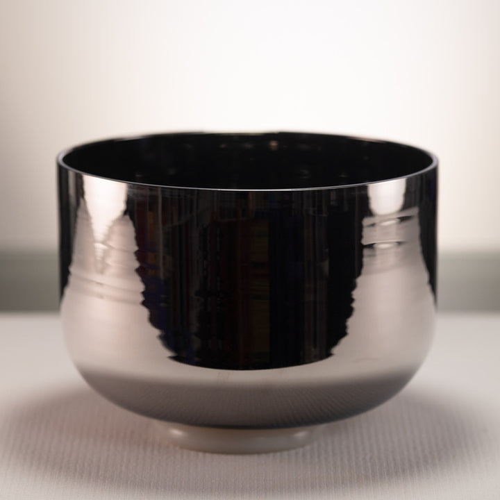 9.5" B+14 Silver Star Crystal Singing Bowl from Sacred Singing Bowls™